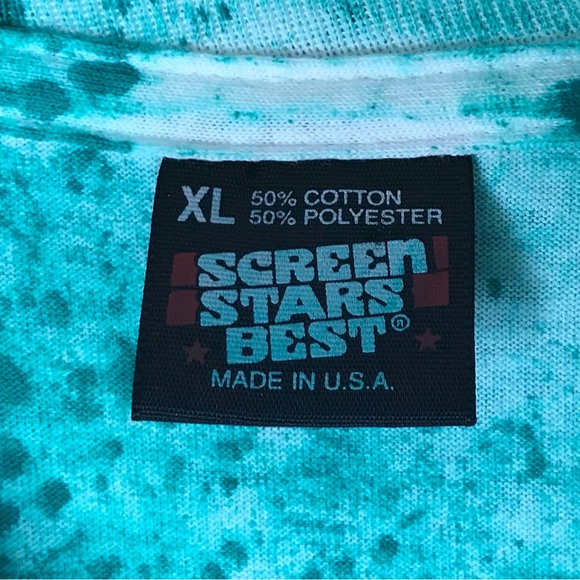 XL Screen Stars Best Vintage The Bowery Single Stitch Tie Dye Tee T-shirt Top - Picture 5 of 10